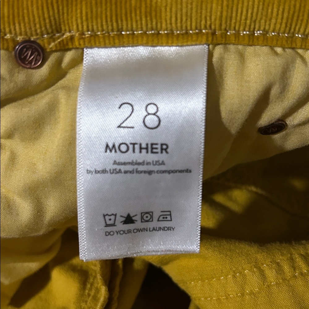 MOTHER Hopscotch Corduroy Ankle Pants Sz:28 - Picture 7 of 10